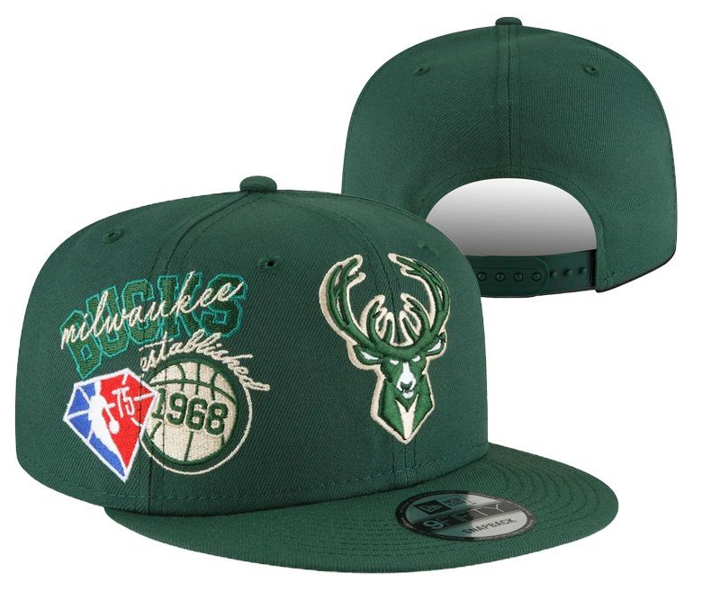 2022 NBA Milwaukee Bucks Hat ChangCheng 09271